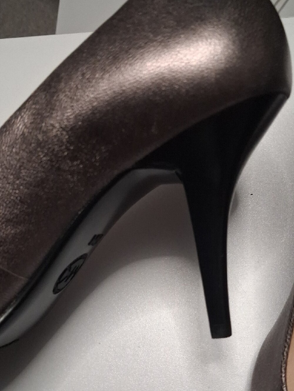 MICHAEL Michael Kors Metallic Bronze Pointed-Toe Pumps - Picture 12 of 13